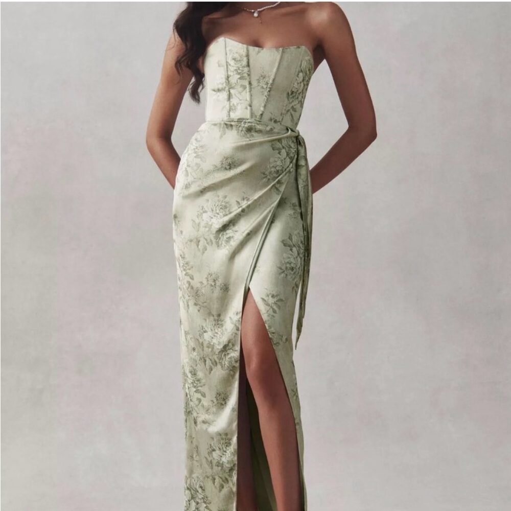 V Chapman June Printed Corset Dress
